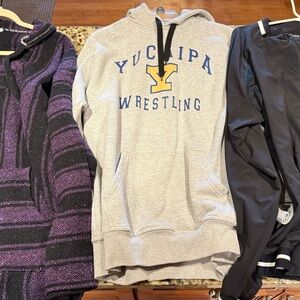 Gray Yucaipa Wrestling Hoodie